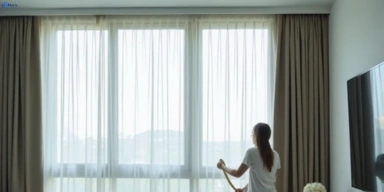Delicate sheer drape cleaning bulimba Matty Curtain Cleaning