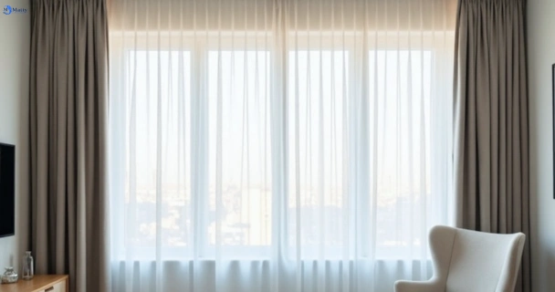 Freshly steam cleaned curtains in bulimba QLD