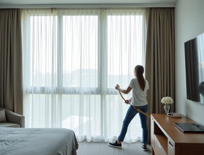 Bulimba Sheer Curtain Cleaning